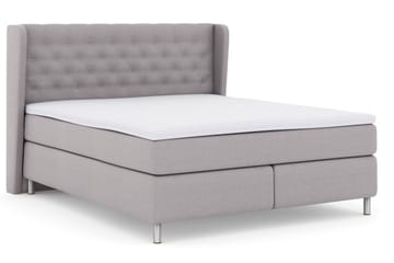 Select No 3 Komplett Sängpaket 180x200 Fast/Medium - Ljusgrå/Metall - Products - Möbler - Säng - Kontinentalsäng