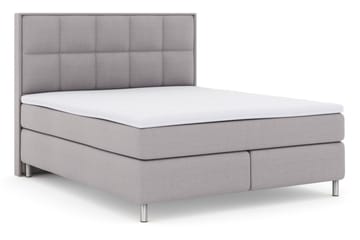 Select No 3 Komplett Sängpaket 180x200 Fast/Medium - Ljusgrå/Metall - Products - Möbler - Säng - Kontinentalsäng