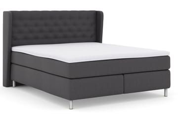 Select No 3 Komplett Sängpaket 180x200 Fast/Medium - Mörkgrå/Metall - Products - Möbler - Säng - Kontinentalsäng