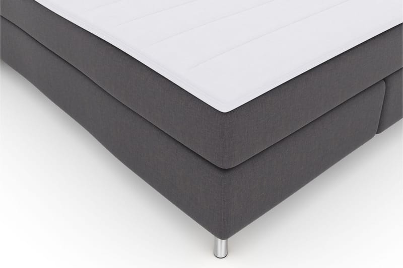 Select No 3 Komplett Sängpaket 180x200 Fast/Medium - Mörkgrå/Metall - Products - Möbler - Säng - Kontinentalsäng