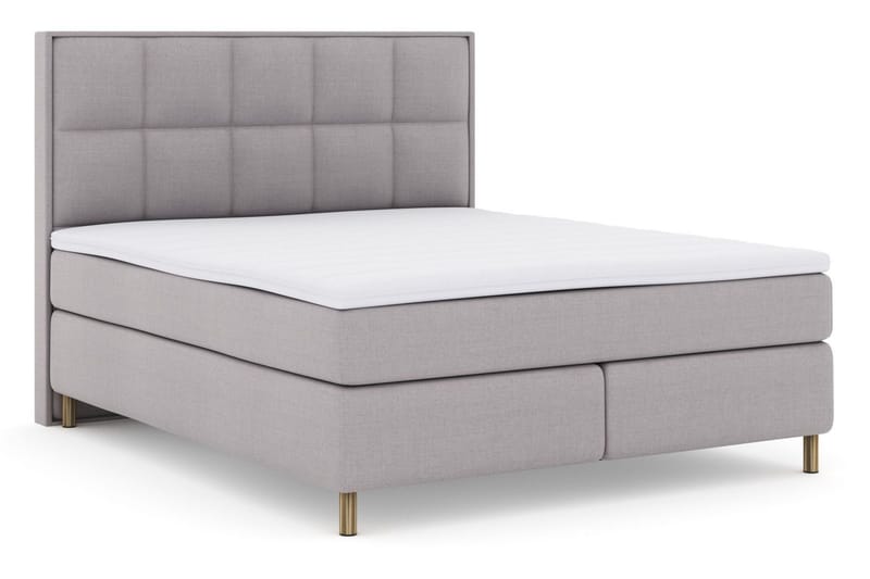 Select No 3 Komplett Sängpaket 180x200 Medium - Ljusgrå/Koppar - Products - Möbler - Säng - Kontinentalsäng