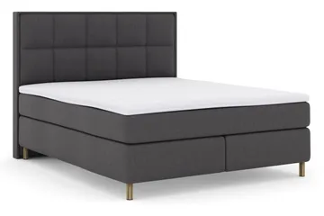 Select No 3 Komplett Sängpaket 180x200 Medium - Mörkgrå/Koppar - Products - Möbler - Säng - Kontinentalsäng
