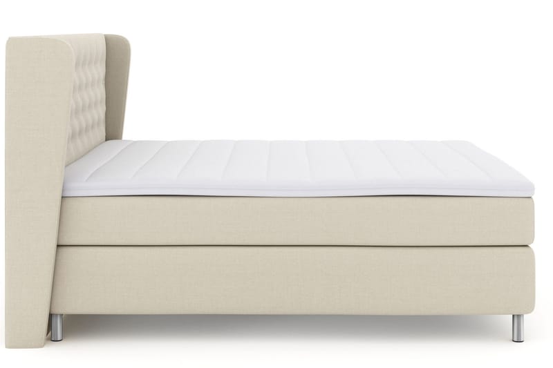Select No 3 Komplett Sängpaket 210x210 Fast - Beige/Metall - Products - Möbler - Säng - Kontinentalsäng