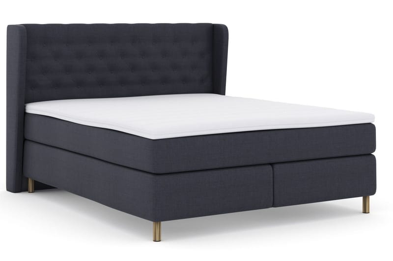 Select No 3 Komplett Sängpaket 210x210 Fast - Blå/Koppar - Products - Möbler - Säng - Kontinentalsäng