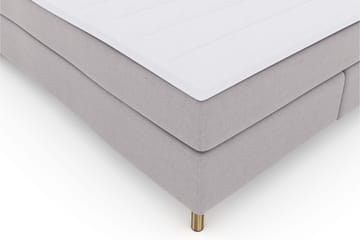 Select No 3 Komplett Sängpaket 210x210 Fast - Ljusgrå/Koppar - Products - Möbler - Säng - Kontinentalsäng