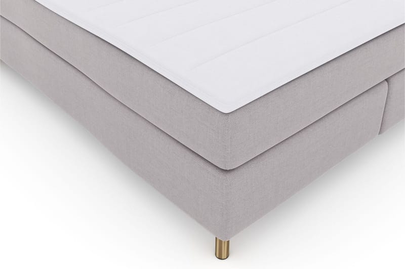 Select No 3 Komplett Sängpaket 210x210 Fast - Ljusgrå/Koppar - Products - Möbler - Säng - Kontinentalsäng