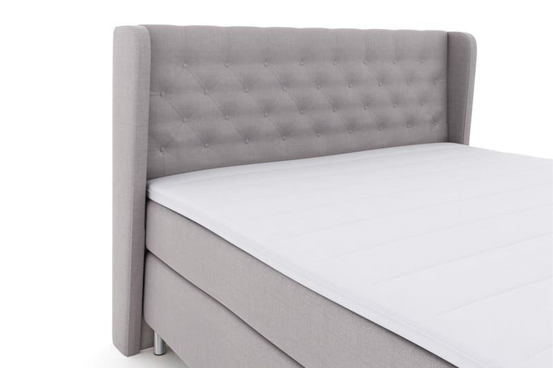 Select No 3 Komplett Sängpaket 210x210 Fast - Ljusgrå/Metall - Products - Möbler - Säng - Kontinentalsäng