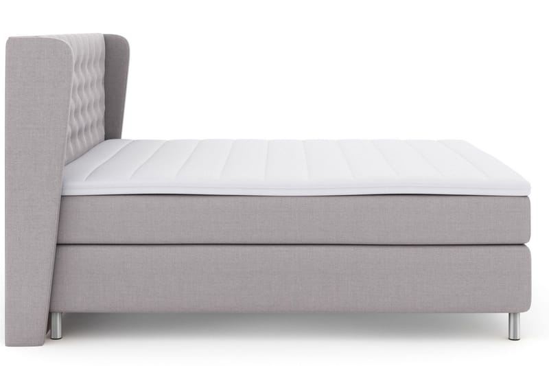 Select No 3 Komplett Sängpaket 210x210 Fast - Ljusgrå/Metall - Products - Möbler - Säng - Kontinentalsäng