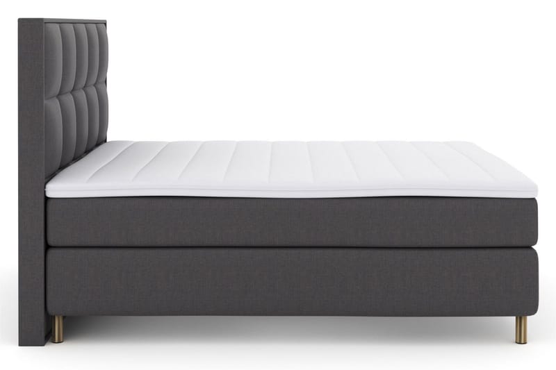 Select No 3 Komplett Sängpaket 210x210 Fast - Mörkgrå/Koppar - Products - Möbler - Säng - Kontinentalsäng