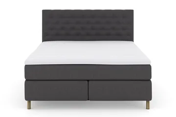 Select No 3 Komplett Sängpaket 210x210 Fast, Mörkgrå/Koppar