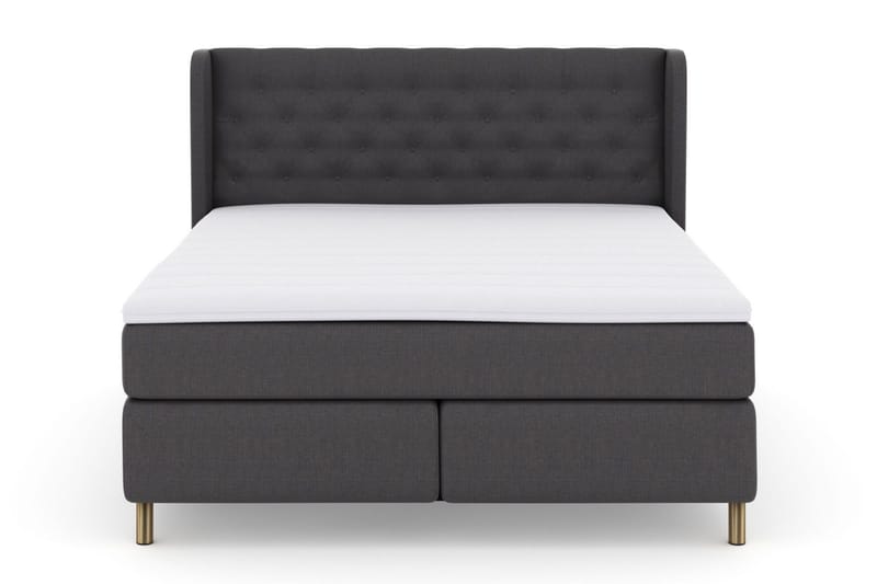 Select No 3 Komplett Sängpaket 210x210 Fast - Mörkgrå/Koppar - Products - Möbler - Säng - Kontinentalsäng