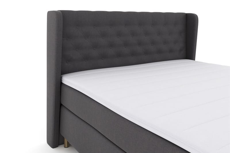 Select No 3 Komplett Sängpaket 210x210 Fast - Mörkgrå/Koppar - Products - Möbler - Säng - Kontinentalsäng