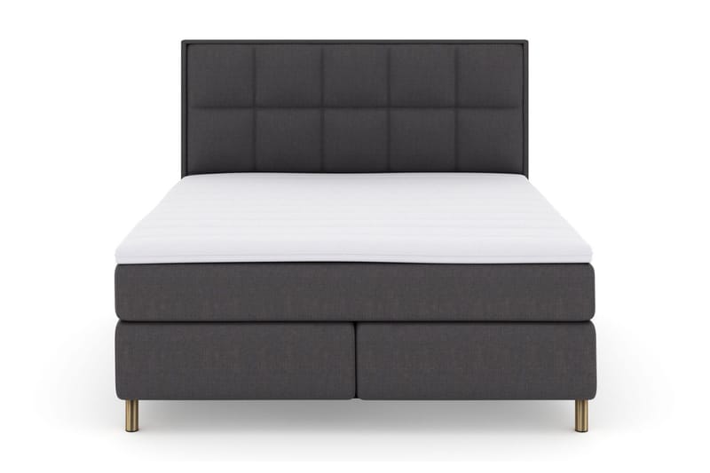 Select No 3 Komplett Sängpaket 210x210 Fast - Mörkgrå/Koppar - Products - Möbler - Säng - Kontinentalsäng