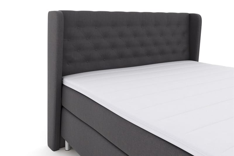 Select No 3 Komplett Sängpaket 210x210 Fast - Mörkgrå/Metall - Products - Möbler - Säng - Kontinentalsäng