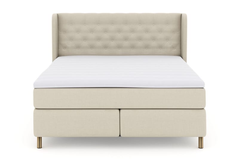 Select No 3 Komplett Sängpaket 210x210 Fast/Medium - Beige/Koppar - Products - Möbler - Säng - Kontinentalsäng