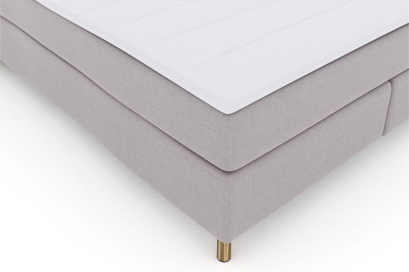Select No 3 Komplett Sängpaket 210x210 Fast/Medium - Ljusgrå/Koppar - Products - Möbler - Säng - Kontinentalsäng