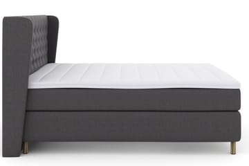 Select No 3 Komplett Sängpaket 210x210 Fast/Medium - Mörkgrå/Koppar - Products - Möbler - Säng - Kontinentalsäng
