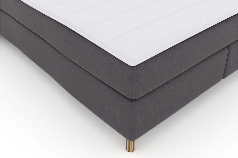 Select No 3 Komplett Sängpaket 210x210 Fast/Medium - Mörkgrå/Koppar - Products - Möbler - Säng - Kontinentalsäng