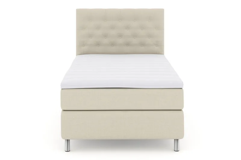 Select No 3 Kontinentalsäng 120x200 Fast, Beige/Metall
