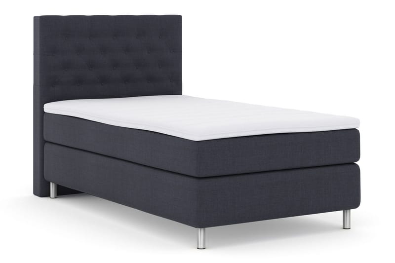 Select No 3 Kontinentalsäng 120x200 Medium - Blå/Metall - Products - Möbler - Säng - Enkelsäng