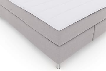 Select No 3 Kontinentalsäng 140x200 Medium - Ljusgrå/Metall - Products - Möbler - Säng - Kontinentalsäng