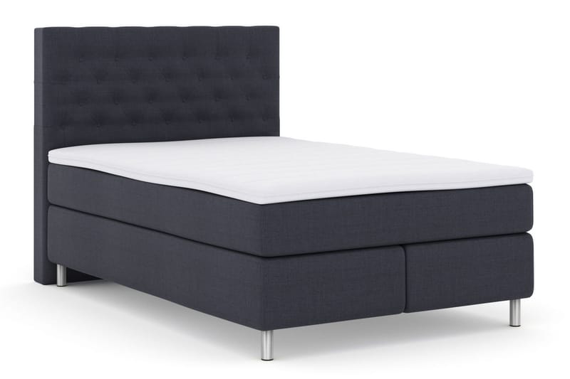 Select No 3 Kontinentalsäng 160x200 Fast - Blå/Metall - Products - Möbler - Säng - Kontinentalsäng