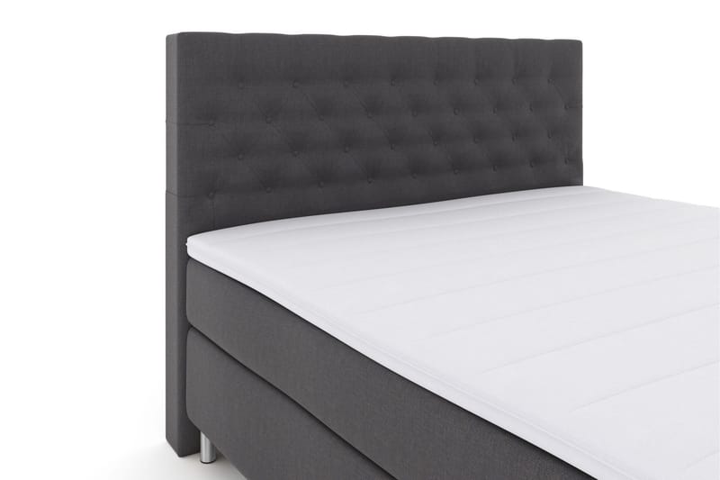Select No 3 Kontinentalsäng 160x200 Fast - Mörkgrå/Metall - Products - Möbler - Säng - Kontinentalsäng
