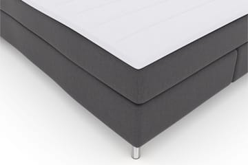 Select No 3 Kontinentalsäng 160x200 Fast - Mörkgrå/Metall - Products - Möbler - Säng - Kontinentalsäng
