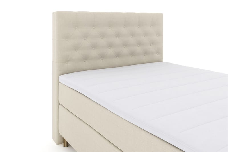 Select No 3 Kontinentalsäng 160x200 Fast/Medium - Beige/Koppar - Products - Möbler - Säng - Kontinentalsäng