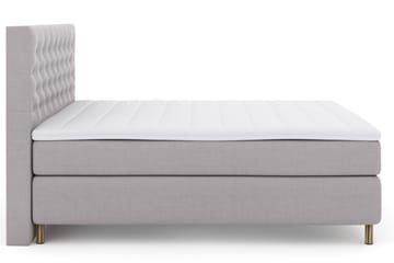 Select No 3 Kontinentalsäng 160x200 Fast/Medium - Ljusgrå/Koppar - Products - Möbler - Säng - Kontinentalsäng