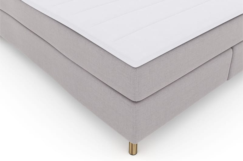 Select No 3 Kontinentalsäng 180x200 Fast - Ljusgrå/Koppar - Products - Möbler - Säng - Kontinentalsäng