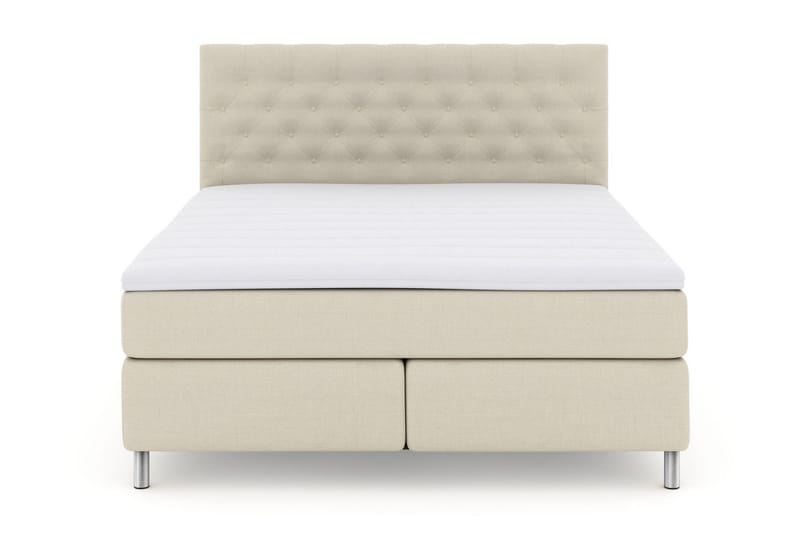 Select No 3 Kontinentalsäng 210x210 Fast, Beige/Metall