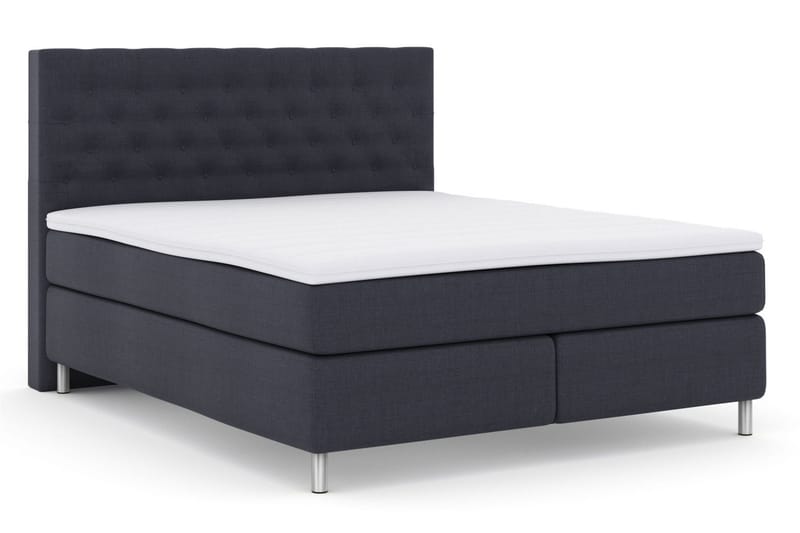 Select No 3 Kontinentalsäng 210x210 Fast - Blå/Metall - Products - Möbler - Säng - Kontinentalsäng