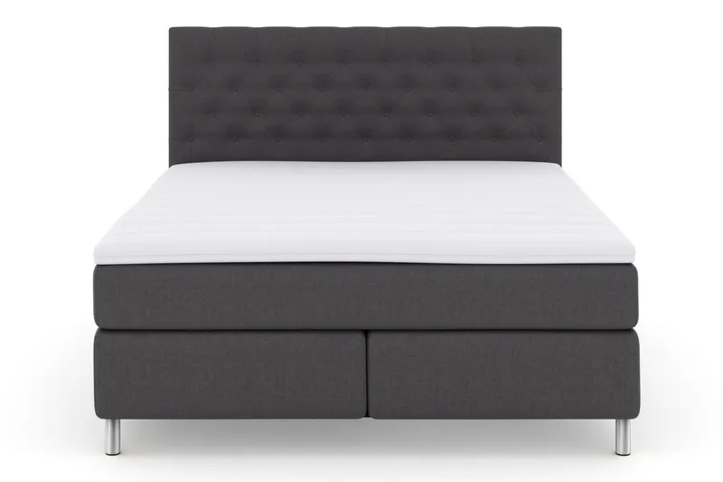 Select No 3 Kontinentalsäng 210x210 Fast - Mörkgrå/Metall - Products - Möbler - Säng - Kontinentalsäng