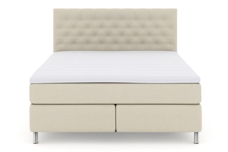 Select No 3 Kontinentalsäng 210x210 Fast/Medium, Beige/Metall
