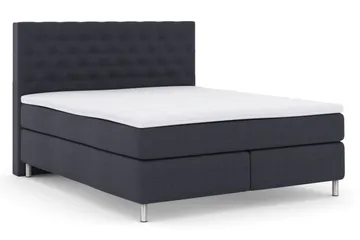 Select No 3 Kontinentalsäng 210x210 Fast/Medium - Blå/Metall - Products - Möbler - Säng - Kontinentalsäng