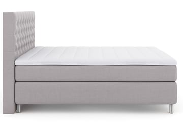 Select No 3 Kontinentalsäng 210x210 Fast/Medium - Ljusgrå/Metall - Products - Möbler - Säng - Kontinentalsäng