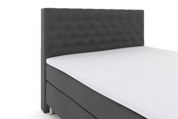 Select No 3 Kontinentalsäng 210x210 Fast/Medium - Mörkgrå/Metall - Products - Möbler - Säng - Kontinentalsäng