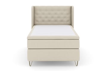 Select No 4 Komplett Sängpaket 120x200 Fast - Beige/Metall V-form - Products - Möbler - Säng - Enkelsäng