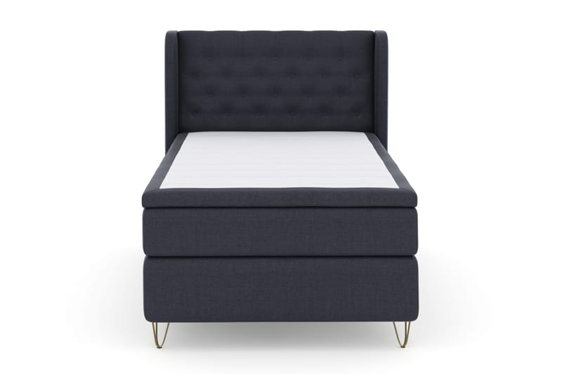 Select No 4 Komplett Sängpaket 120x200 Fast - Blå/Metall V-form - Products - Möbler - Säng - Enkelsäng