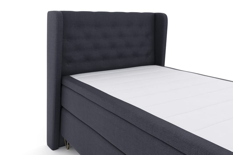 Select No 4 Komplett Sängpaket 120x200 Fast - Blå/Metall V-form - Products - Möbler - Säng - Enkelsäng