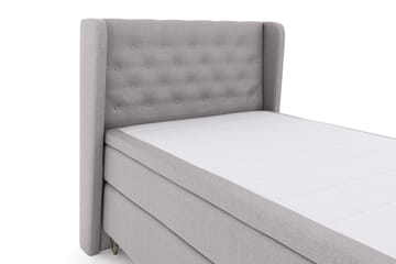 Select No 4 Komplett Sängpaket 120x200 Fast - Ljusgrå/Metall V-form - Products - Möbler - Säng - Enkelsäng