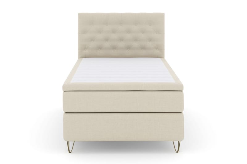 Select No 4 Komplett Sängpaket 120x200 Medium - Beige/Metall V-form - Products - Möbler - Säng - Enkelsäng
