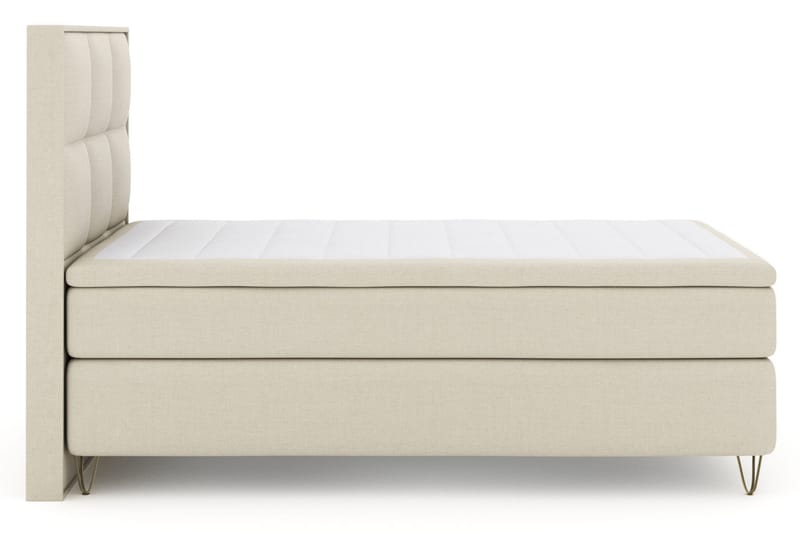 Select No 4 Komplett Sängpaket 120x200 Medium - Beige/Metall V-form - Products - Möbler - Säng - Enkelsäng