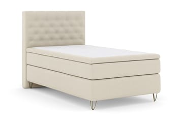 Select No 4 Komplett Sängpaket 120x200 Medium - Beige/Metall V-form - Products - Möbler - Säng - Enkelsäng