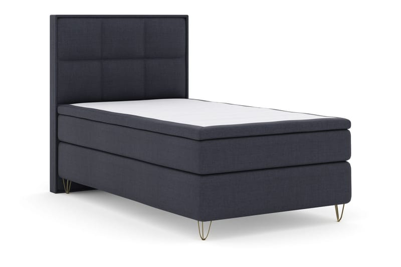 Select No 4 Komplett Sängpaket 120x200 Medium - Blå/Metall V-form - Products - Möbler - Säng - Enkelsäng