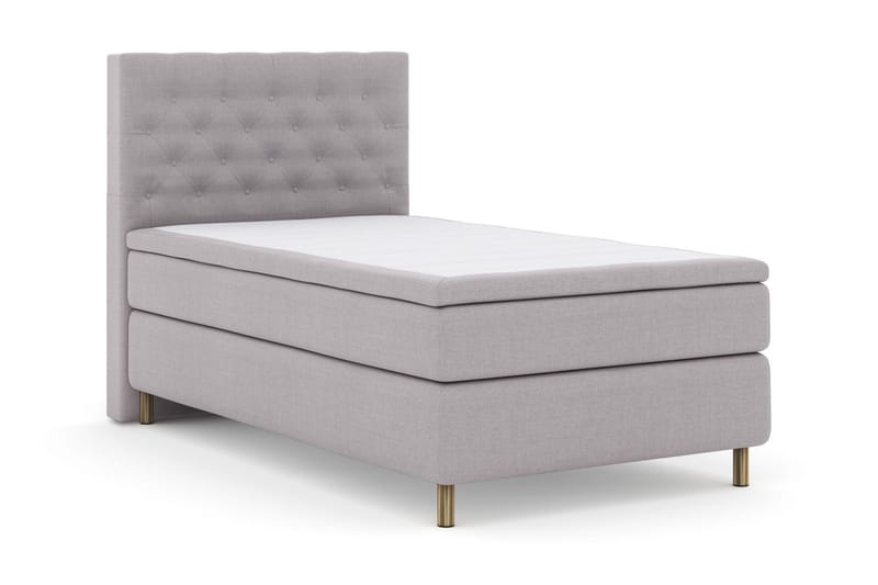 Select No 4 Komplett Sängpaket 120x200 Medium - Ljusgrå/Koppar - Products - Möbler - Säng - Enkelsäng
