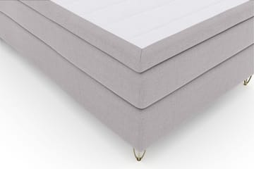 Select No 4 Komplett Sängpaket 120x200 Medium - Ljusgrå/Metall V-form - Products - Möbler - Säng - Enkelsäng