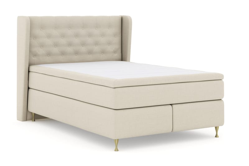 Select No 4 Komplett Sängpaket 140x200 Fast - Beige/Guld - Products - Möbler - Säng - Kontinentalsäng