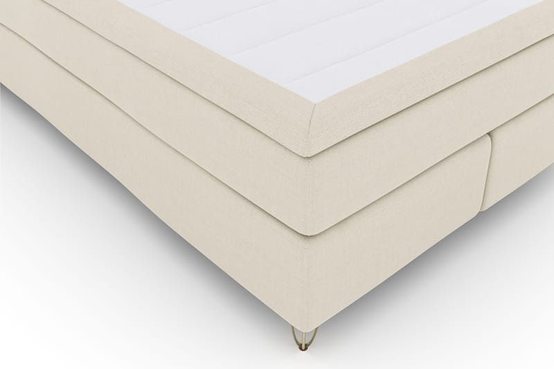 Select No 4 Komplett Sängpaket 140x200 Fast - Beige/Metall V-form - Products - Möbler - Säng - Kontinentalsäng